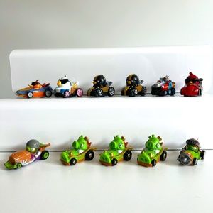 Angry Birds Rovio Go Telepod Kart Racers lot of 11(not tested)